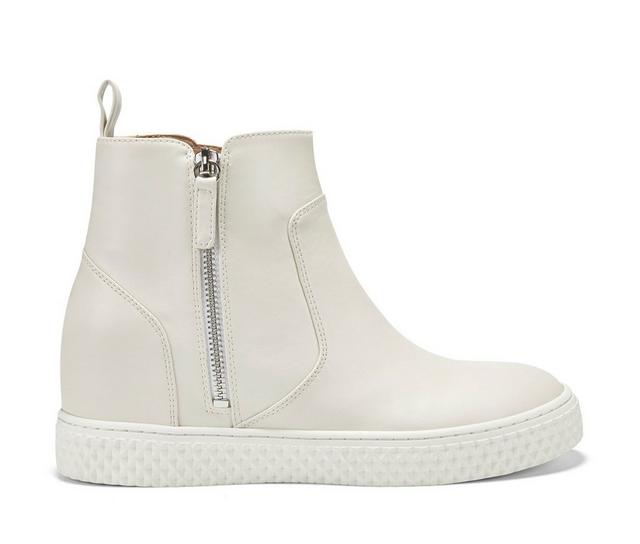 Women's Aerosoles Zilla Wedge Sneaker Boots in Off White color