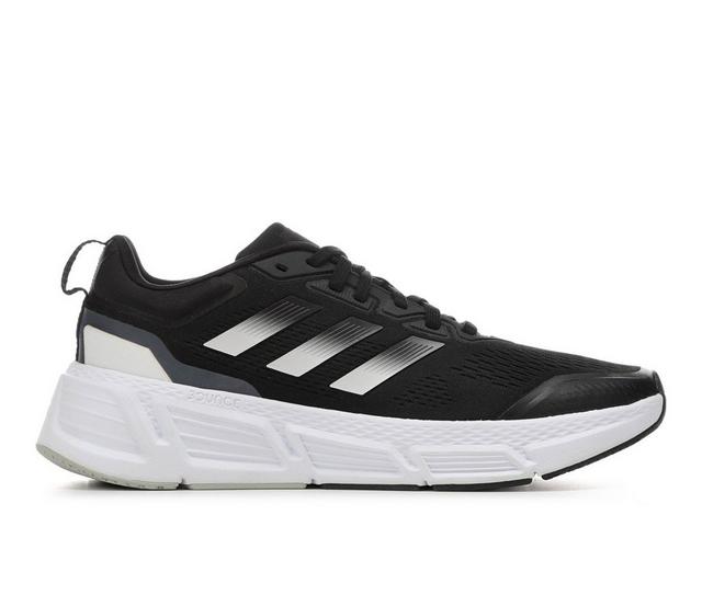 Men's Adidas Questar Sneakers in Blk/Wht/Gry color