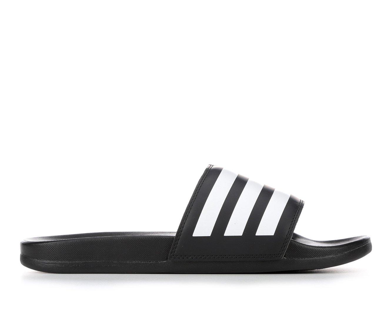 Women's Adidas Adilette Comfort Stripe Sport Slides