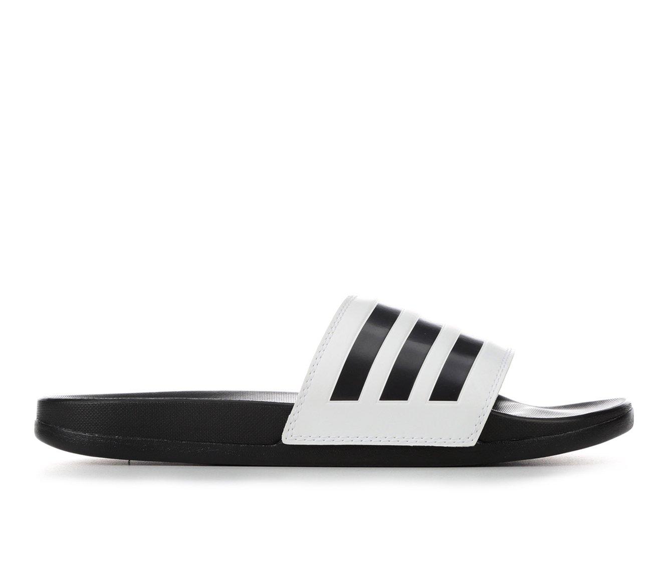 Women's Adidas Adilette Comfort Stripe Sport Slides