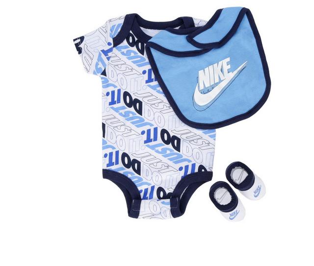 Nike Just Do It 3 Piece Set in White/Blue 6-12 color