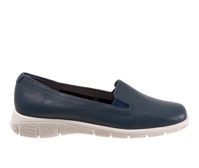 Women's Trotters Universal Slip-On Shoes in Navy color