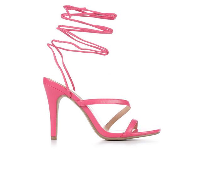 Women's Delicious Shop Dress Sandals in Bright Pink color