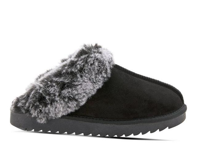 Flexus Linoheart Slippers in Black color