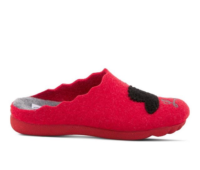 Flexus Swan Love Slippers in Red color