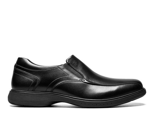 Men's Nunn Bush Kore Pro Bicycle Toe Slip-Resistant Loafers in Black color