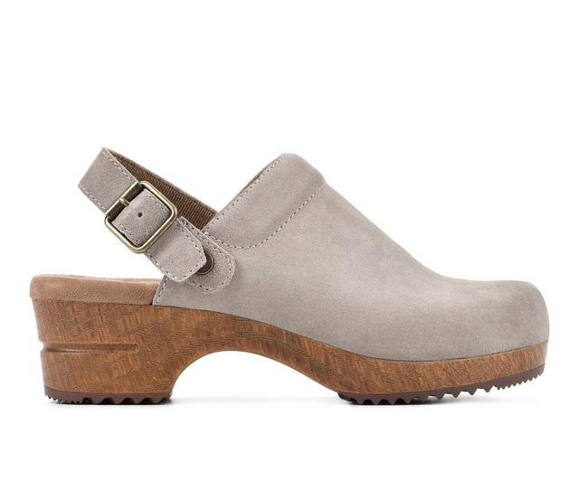 Women's White Mountain Being Clogs in Sand Suede color