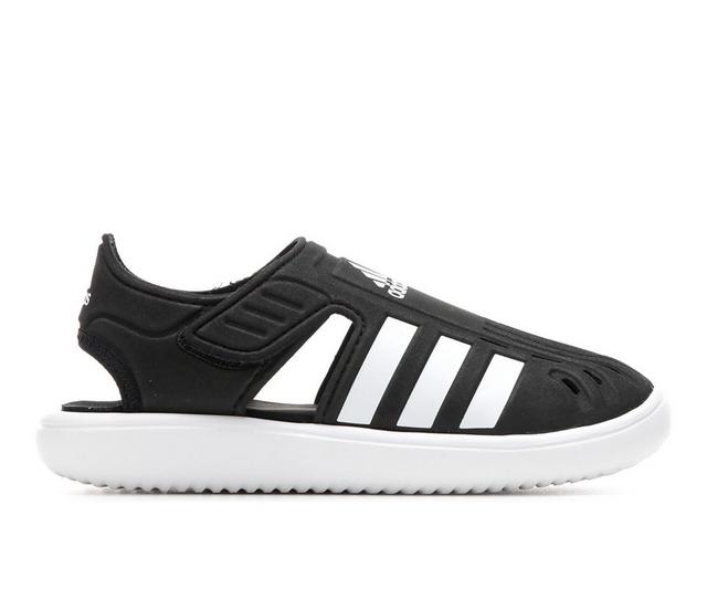 Boys' Adidas Toddler & Little Kid Closed Toe Water Sandals in Black/White color