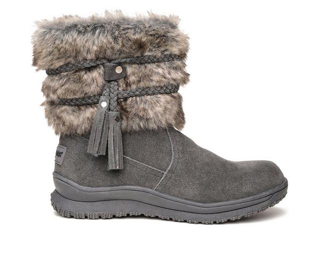 Women's Minnetonka Everett Winter Boots in Charcoal color