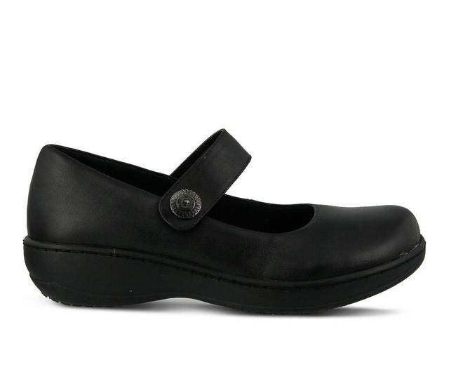 Women's SPRING STEP Wisteria Slip Resistant Shoes in Black color