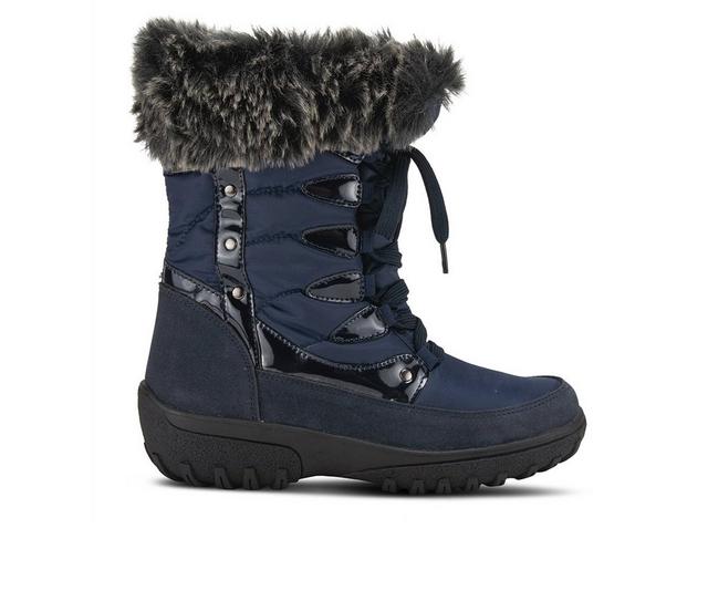 Women's Flexus Stormy Winter Boots in Navy color