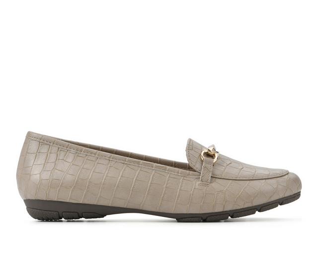 Women's Cliffs by White Mountain Glowing Flats in Taupe Croco color