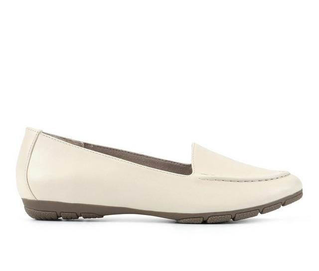 Women's Cliffs by White Mountain Gracefully Flats in Butter Cream color