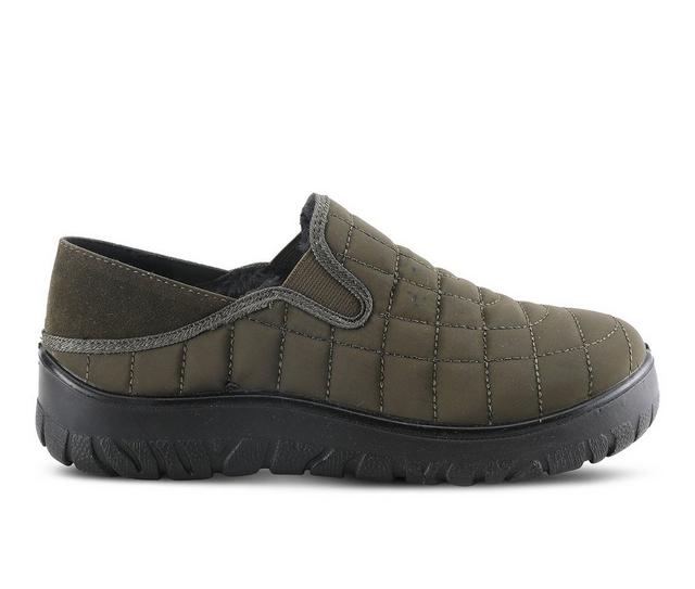 Women's Flexus Mella Waterproof Clogs in Olive Green color