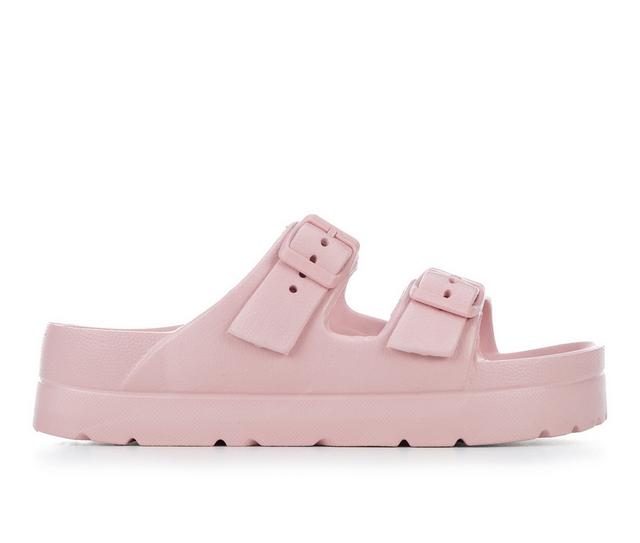 Women's MIA Kiana Platform Footbed Sandals in Blush color