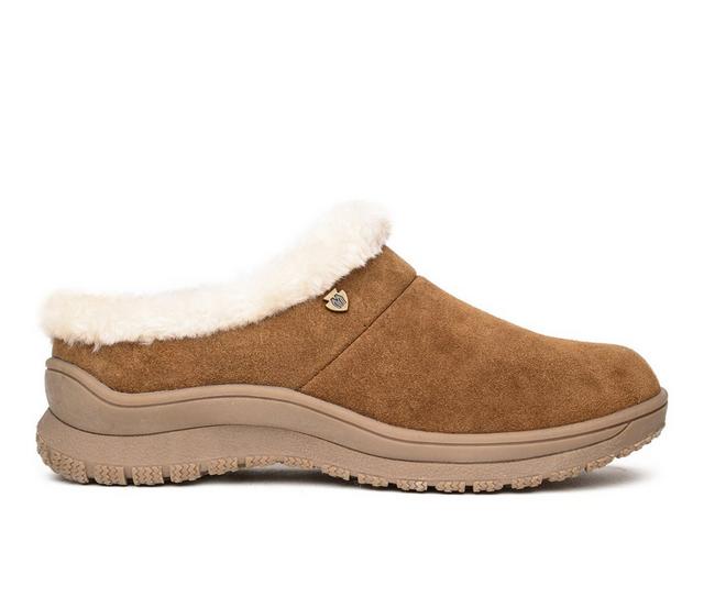Women's Minnetonka Emerson Clogs in Dusty Brown color