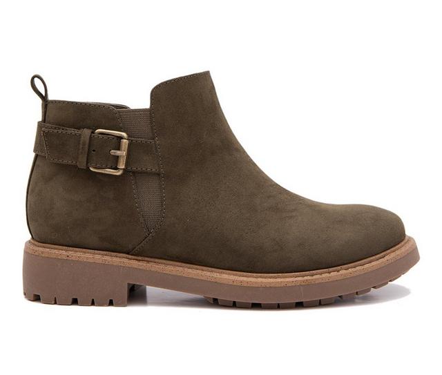 Women's Esprit Sienna Booties in Olive color