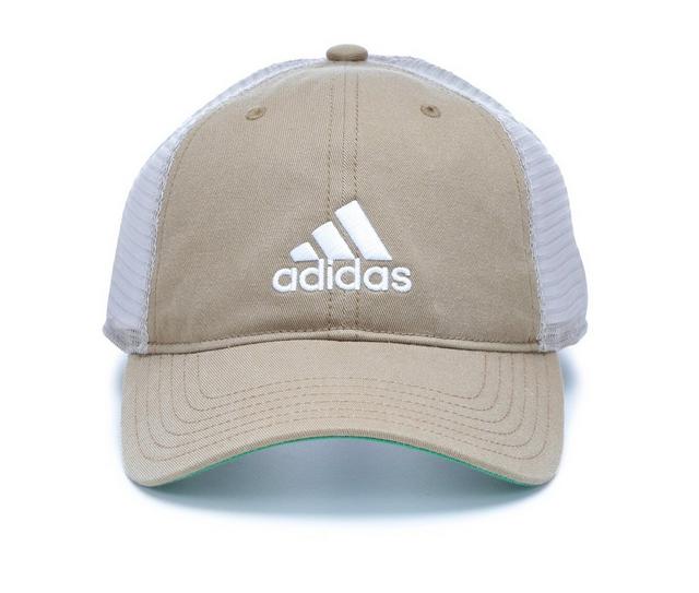Adidas Men's Relaxed Mesh Snapback Cap in Brown/White color