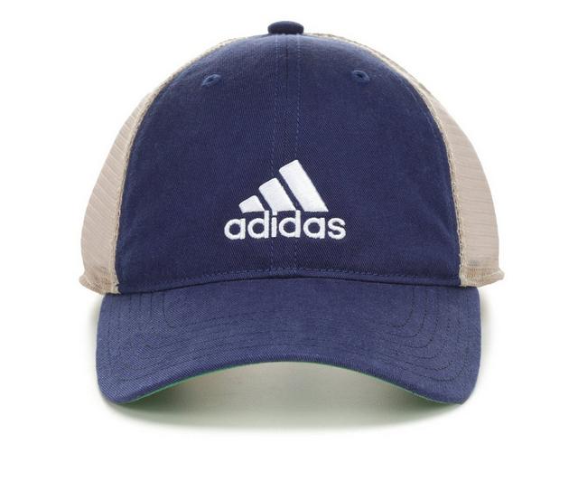 Adidas Men's Relaxed Mesh Snapback Cap in Navy/White color