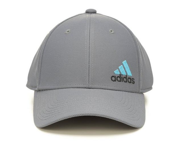 Adidas Men's Release Stretch Fit III Cap in Onix/Blue L/XL color