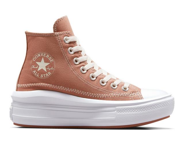 Women's Converse Chuck Taylor All Star Move Lift Hi Platform Sneakers in Clay/White color