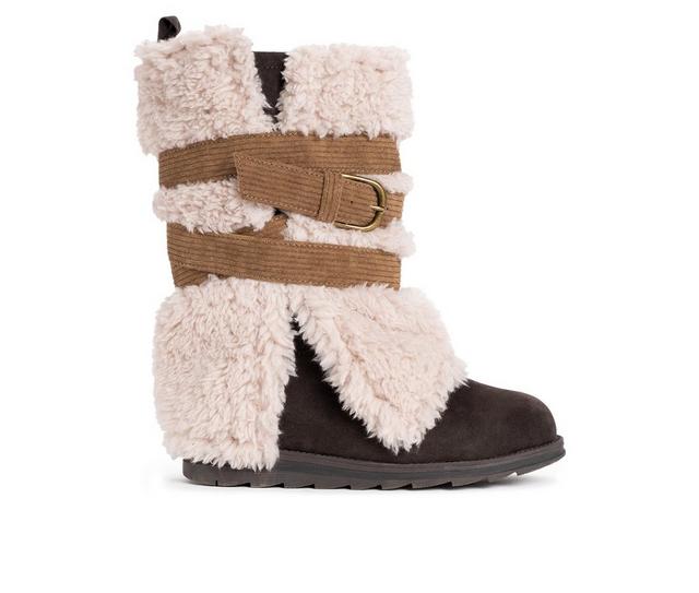 Women's MUK LUKS Sigrid Nikki Too Winter Boots in Brown color