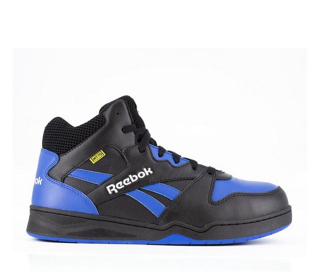 Men's REEBOK WORK BB4500 RB4166 High-Top Work Sneakers in Black/ Blue color