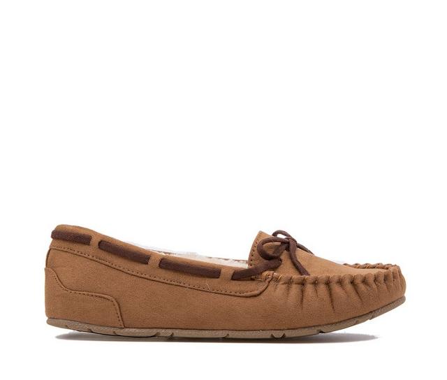 Unionbay Yum Mocassin Slippers in Chestnut color