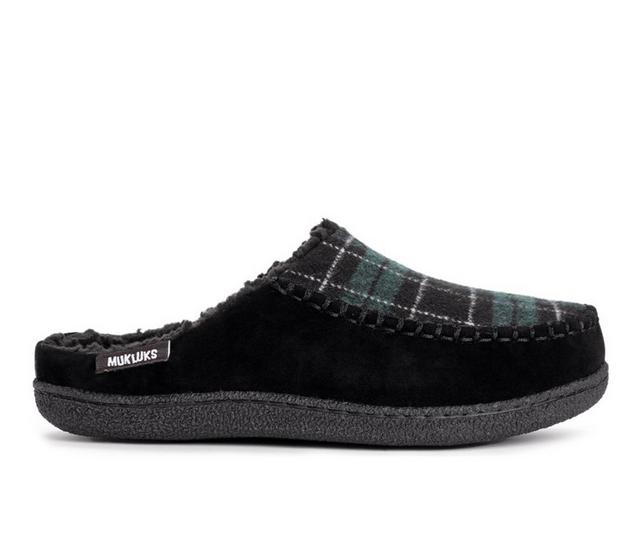 MUK LUKS Staughton Slippers in Ebony color