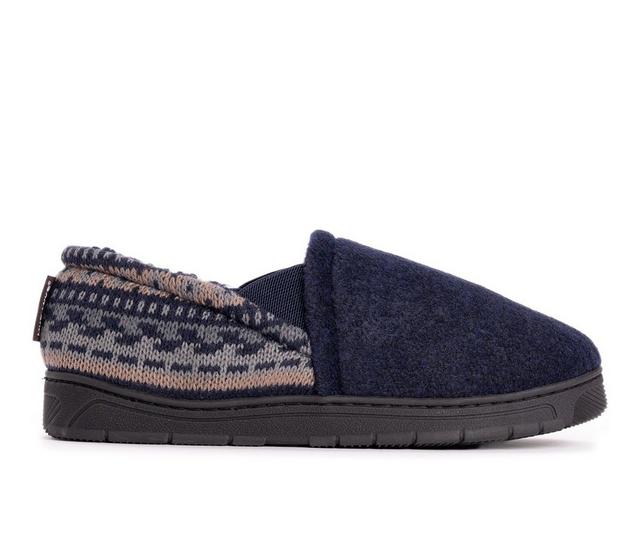 MUK LUKS Kristof Slippers in Navy color