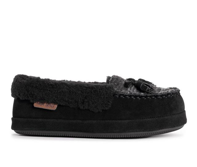 Leather Goods by MUK LUKS Sia Moccasin Slippers in Ebony color