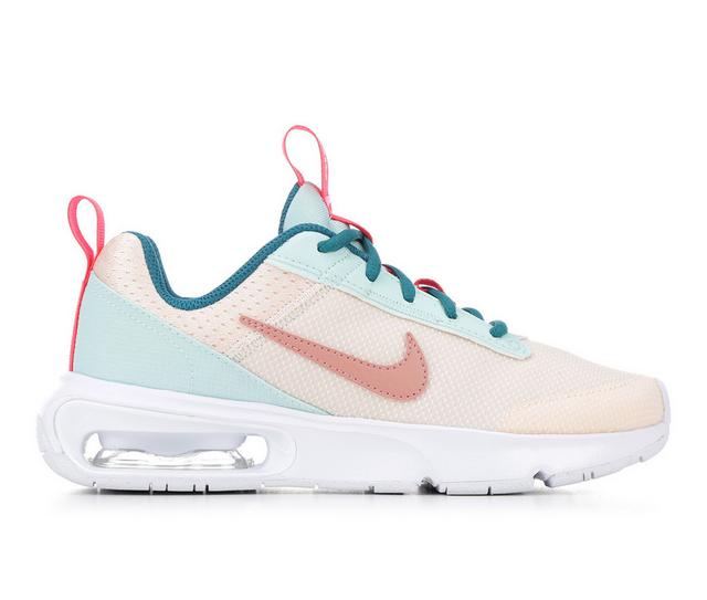 Girls' Nike Big Kid Air Max INTRLK Running Shoes in Guava/Red/White color