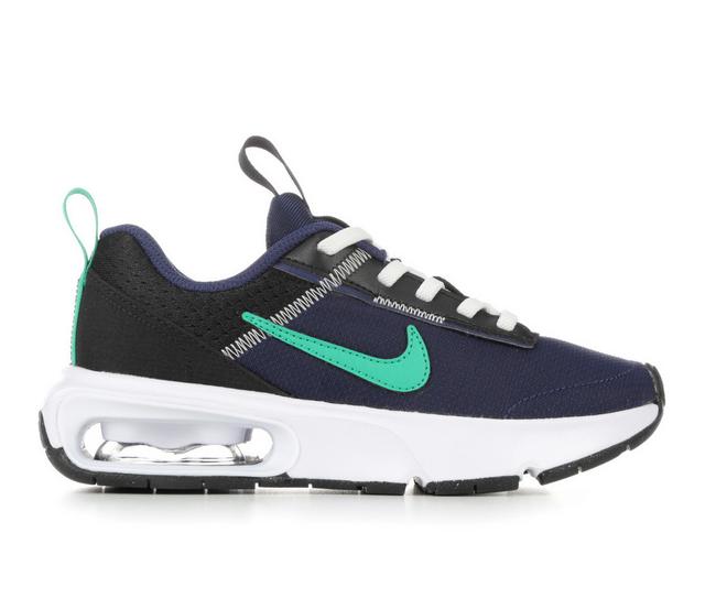 Kids' Nike Little Kid Air Max Intrlk Running Shoes in MNNavy/Grn/Blk color