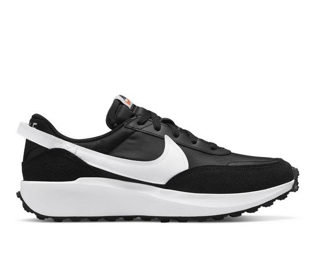 Men's Nike Waffle Debut Sneakers in Black/White/Org color