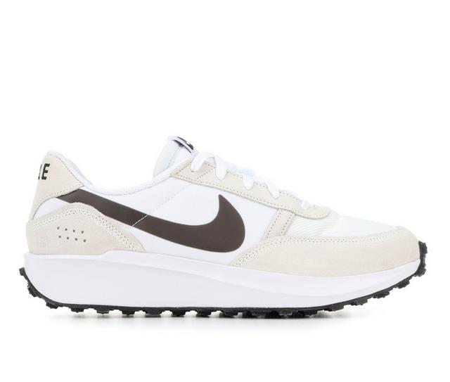 Men's Nike Waffle Debut Sneakers in Wht/Blk/Tan 100 color