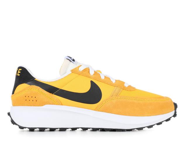 Men's Nike Waffle Debut Sneakers in Gold/Black 700 color