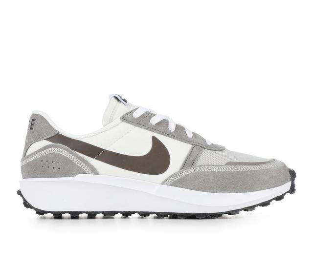 Men's Nike Waffle Debut Sneakers in Gry/Blk/Wht 003 color