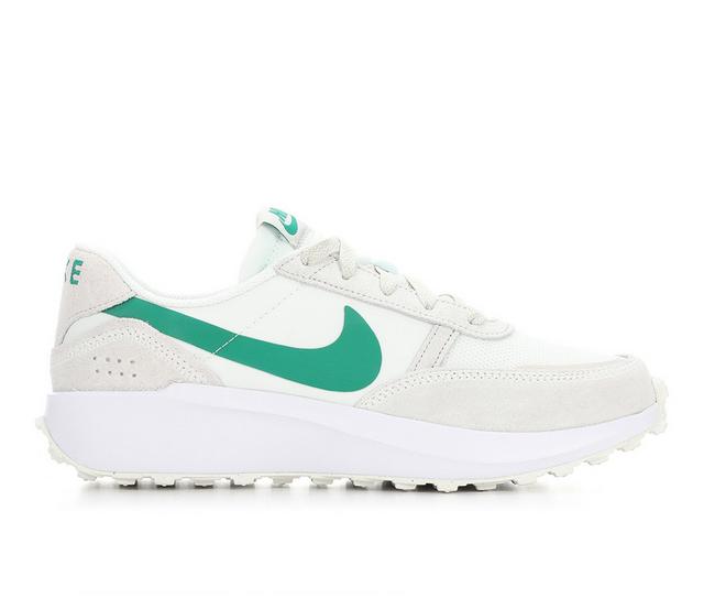 Men's Nike Waffle Debut Sneakers in Taupe/Green 101 color