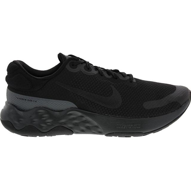 Men's Nike Renew Ride 3 Running Shoes in Black Black Blu color