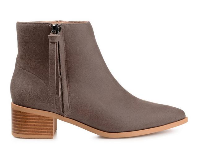 Women's Journee Collection Sadiya Booties in Brown color