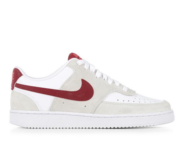 Women's Nike Court Vision Low Valentine's Day Sneakers in White/Red color