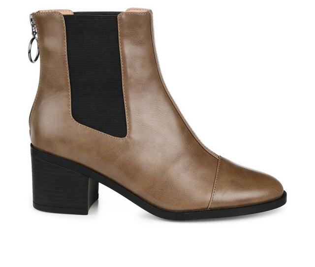 Women's Journee Collection Nigella Booties in Brown color