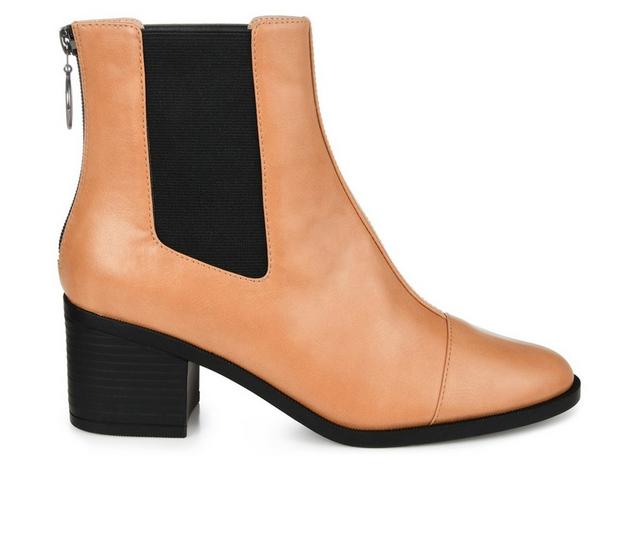 Women's Journee Collection Nigella Booties in Tan color