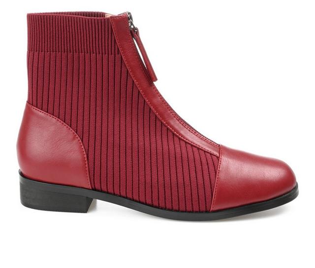 Women's Journee Collection Bexlie Booties in Brick color