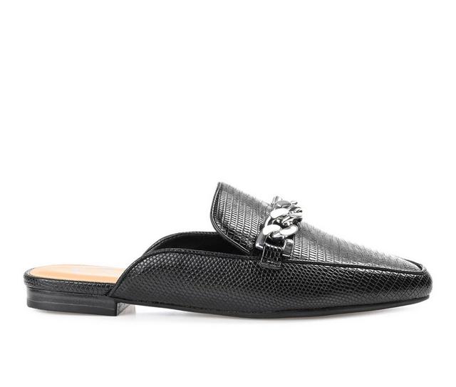 Women's Journee Collection Hazina Mules in Black color