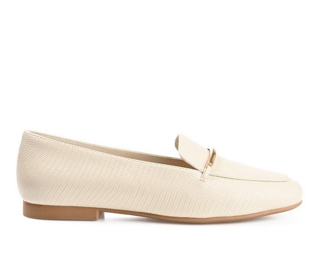 Women's Journee Collection Wrenn Loafers in Ivory color