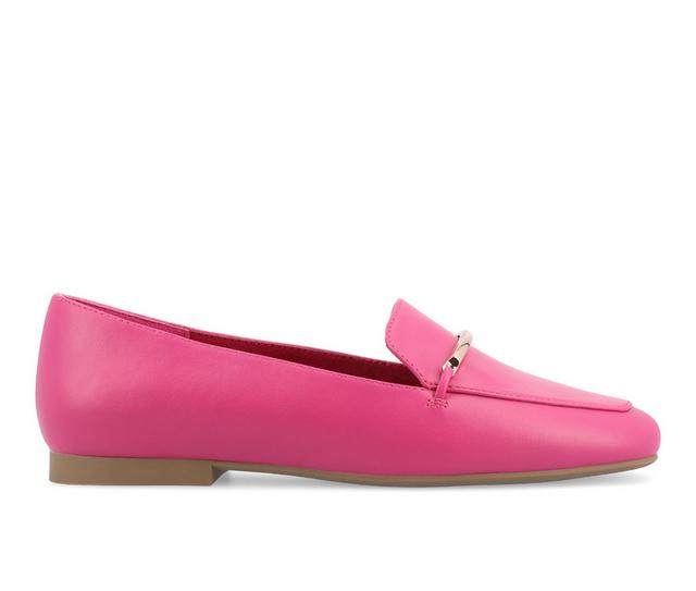 Women's Journee Collection Wrenn Loafers in Fuchsia color