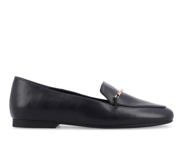 Women's Journee Collection Wrenn Loafers in Navy color