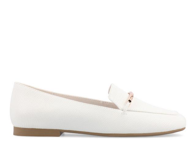 Women's Journee Collection Wrenn Loafers in White color