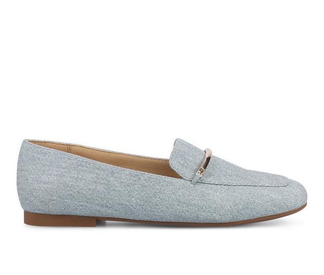 Women's Journee Collection Wrenn Loafers in Denim color